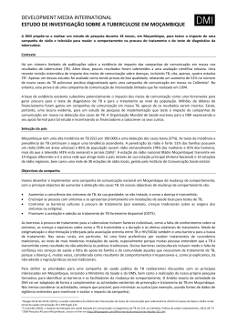 Estudo de investiga&ccedil;&atilde;o sobre a tuberculose