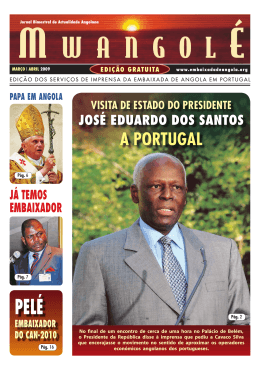 Abril | Mar&ccedil;o - Embaixada da Rep&uacute;blica de Angola em Portugal