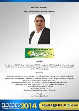 Eng. Agrônomo Jose Eduardo de Paula Alonso - CREA-SC