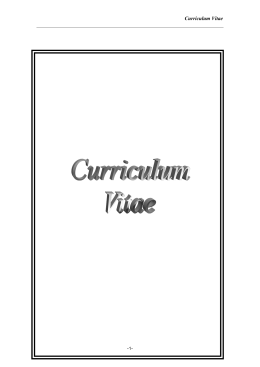 Curriculum Vitae -1-