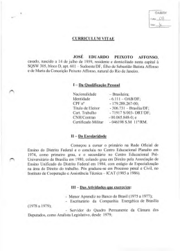 JOSÉ eDuARDo PEIXOTO Arrosso, - Quinto Constitucional OAB