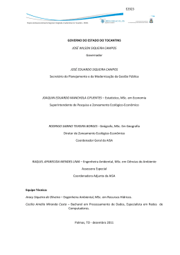 GOVERNO DO ESTADO DO TOCANTINS JOS&Eacute;
