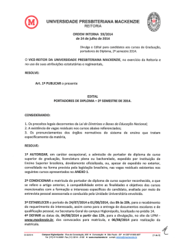 UNIVERSIDADE PRESBITERIANA MACKENZIE