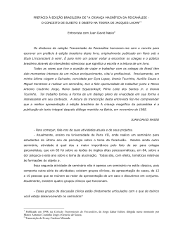 pref&aacute;cio &agrave; edi&ccedil;&atilde;o brasileira de &ldquo;a crian&ccedil;a magn&iacute;fica da psican&aacute;lise