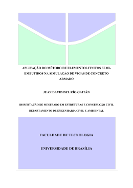 aplica&ccedil;&atilde;o do m&eacute;todo de elementos finitos semi