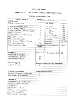 Doutorado 2014-I - Programa de P&oacute;s