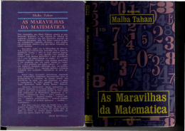 As Maravilhas da Matem&aacute;tica