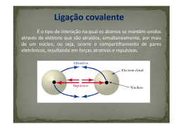 Ligacao covalente - Prof. Fabricio