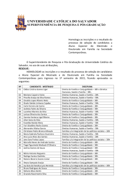 Fam&iacute;lia na Sociedade Contempor&acirc;nea
