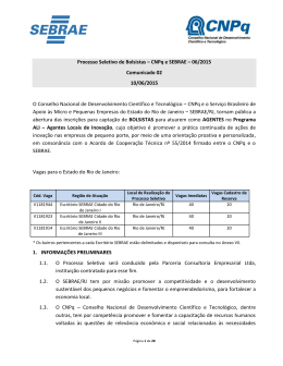 Processo Seletivo de Bolsistas