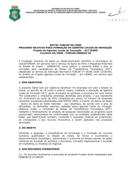 Edital 06/2009 - Forma&ccedil;&atilde;o de Agentes Locais de Inova&ccedil;&atilde;o