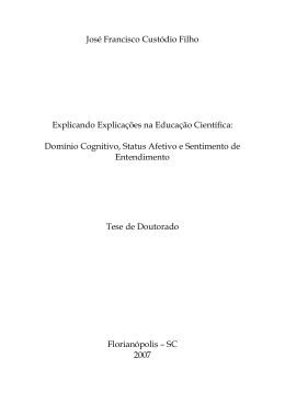 Jos&eacute; Francisco Cust&oacute;dio Filho - Universidade Federal de Santa