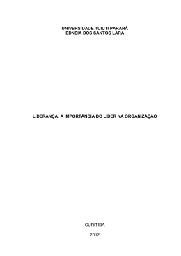 lideranca a importancia do lider na organizacao - TCC On-line