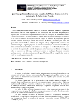 Qual &eacute; o papel de um l&iacute;der em uma organiza&ccedil;&atilde;o? O caso