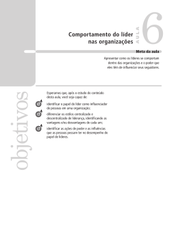 17417 Comportamento Humano nas Organizacoes Aula 06 Volume 1