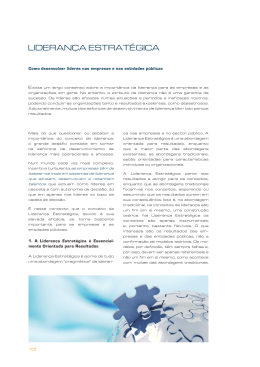 LidErAN&ccedil;A EstrAt&Eacute;gicA