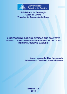 Leonardo Silva Nascimento - Universidade Cat&oacute;lica de Bras&iacute;lia