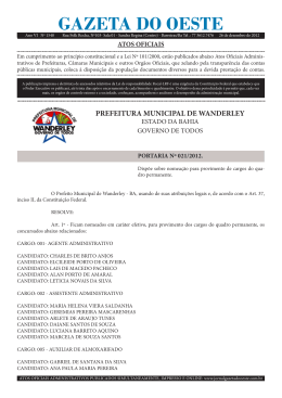 prefeitura municipal de wanderley