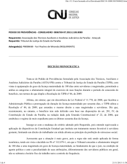 PEDIDO DE PROVIDÊNCIAS - CONSELHEIRO 0006769