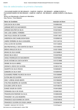 Sisutec - Sistema de Sel...fissional e Tecnológica