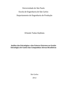 Análise de estratégias e dos fatores externos na gestão estratégica