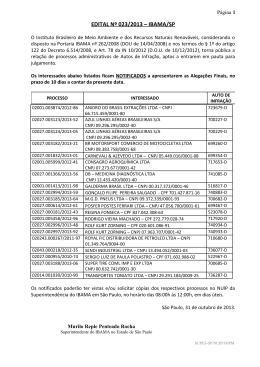Edital de Notifica&ccedil;&atilde;o 23