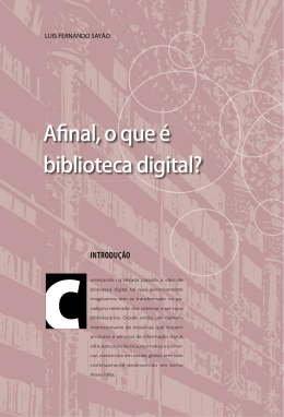 Afinal, o que &eacute; biblioteca digital?