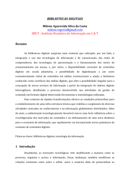 Estudo sobre Bibliotecas Digitais