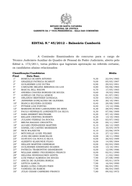 Edital 45/12 - Tribunal de Justiça de Santa Catarina