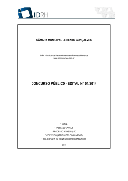 Abertura Edital