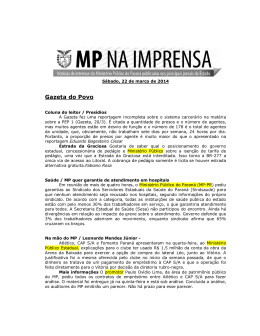Gazeta do Povo - Minist&eacute;rio P&uacute;blico do Paran&aacute;