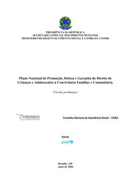 Plano Nacional de Promo&ccedil;&atilde;o, Defesa e