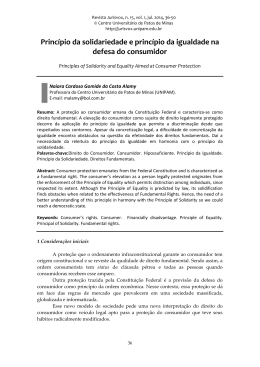 Princ&iacute;pio da solidariedade e princ&iacute;pio da - Jurisvox