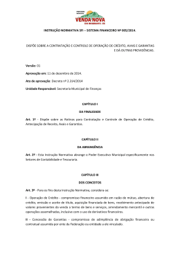 instrução normativa sfi – sistema financeiro nº 005/2014. dispõe