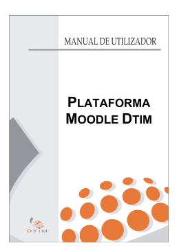 Manual de utilizador Moodle