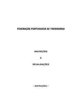 Leia Mais - Federa&ccedil;&atilde;o Portuguesa de Taekwondo, UPD