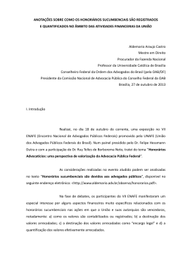 anota&ccedil;&otilde;es sobre como os honor&aacute;rios sucumbenciais