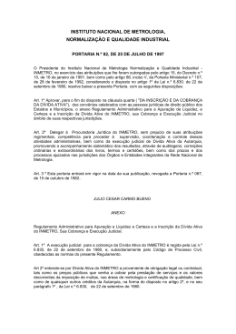 &Iacute;ntegra - Inmetro