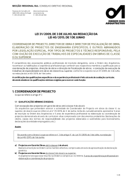 LEI 31/2009, DE 3 DE JULHO, NA REDAC&Ccedil;&Atilde;O DA LEI 40