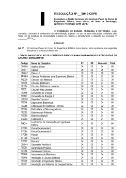 RESOLU&Ccedil;&Atilde;O N&ordm; __/2010-CEPE - Universidade Federal do Paran&aacute;