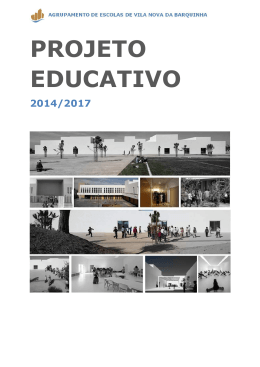 PROJETO EDUCATIVO - Agrupamento de Escolas de Vila Nova da