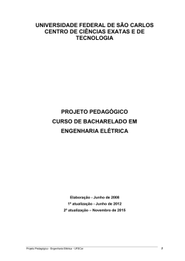 Engenharia El&eacute;trico - DEE - Universidade Federal de S&atilde;o Carlos