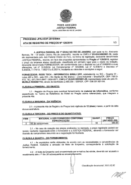 PODER JUDiCIÁRIO JUSTIÇA FEDERAL