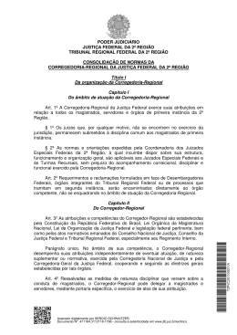 PODER JUDICI&Aacute;RIO JUSTI&Ccedil;A FEDERAL DA 2&ordf; REGI&Atilde;O