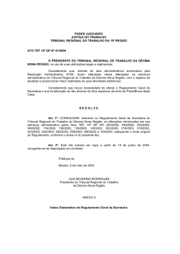 PODER JUDICI&Aacute;RIO JUSTI&Ccedil;A DO TRABALHO