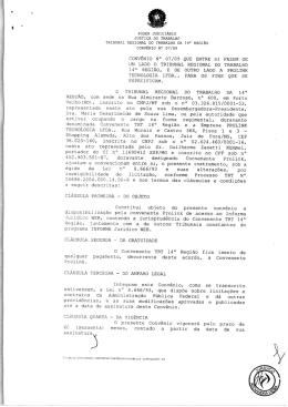PODER JUDICIÁRIO JUSTIÇA Do TRABALHO TRIBUNAL