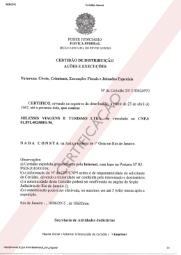 PODER JUDICIÁRIO JUSTIÇA FEDERAL
