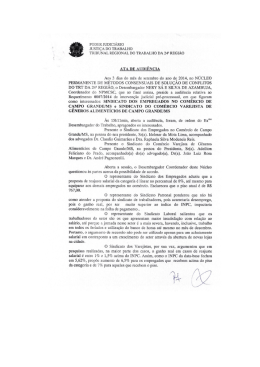 PODER JUDICIÁRIO JUSTIÇA DO TRABALHO _ TRIBUNAL