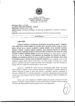 PODER JUDICIÁRIO JUSTIÇA FEDERAL DE 1.a INSTÂNCIA sEçAo