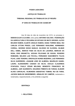 PODER JUDICI&Aacute;RIO JUSTI&Ccedil;A DO TRABALHO TRIBUNAL